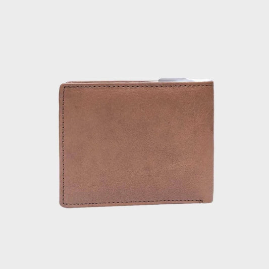 Casual Chic RFID Leather Wallet in full-grain leather, featuring 8 credit card slots, two bill compartments, a coin pocket, two ID windows, and RFID protection - LBN