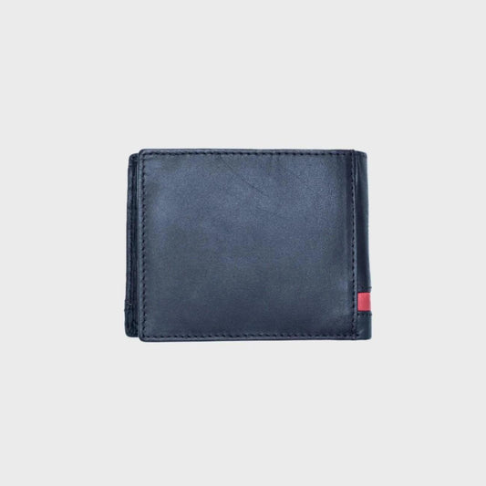 The Midnight Stripe - Full-Grain Cowhide Leather Wallet for men , 7 Credit Card Slots , One Coin Pocket - LBN