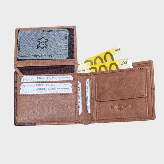 Royal Fold - Luxury Leather Wallet with Unique Embossed Design for men - LBN