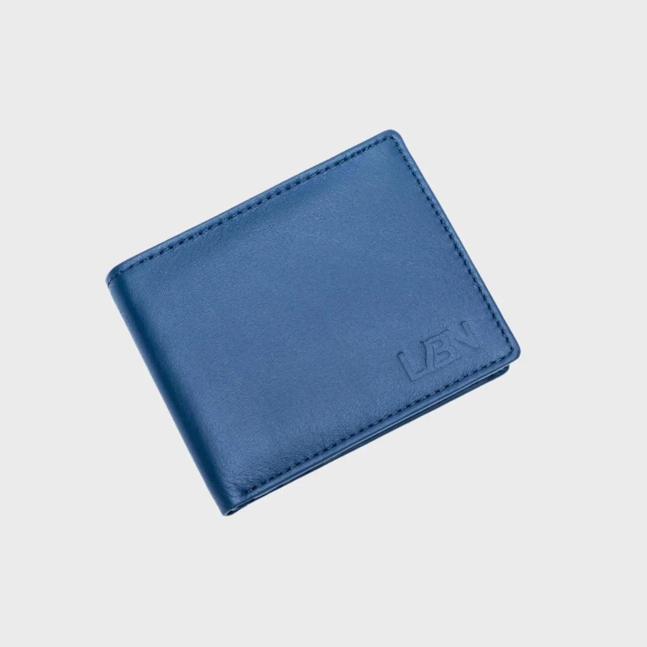 Sleek Leather Trifold Wallet for men – Premium Full-Grain Leather with RFID Protection - LBN