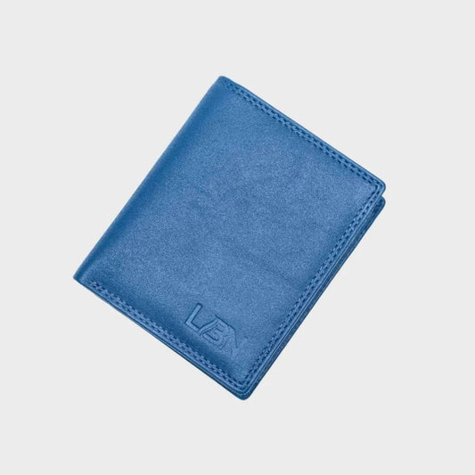 The Azure Crest Leather Wallet for men – Premium RFID Blocking Wallet with Ample Storage - LBN