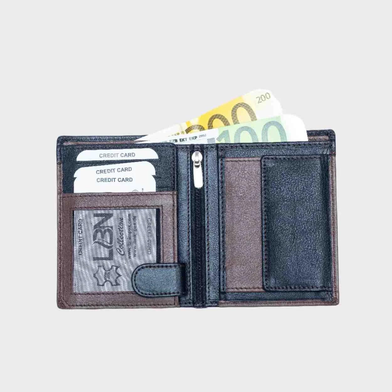 The Coffee Fold RFID Leather Wallet – Secure, Stylish & Compact for Men - LBN