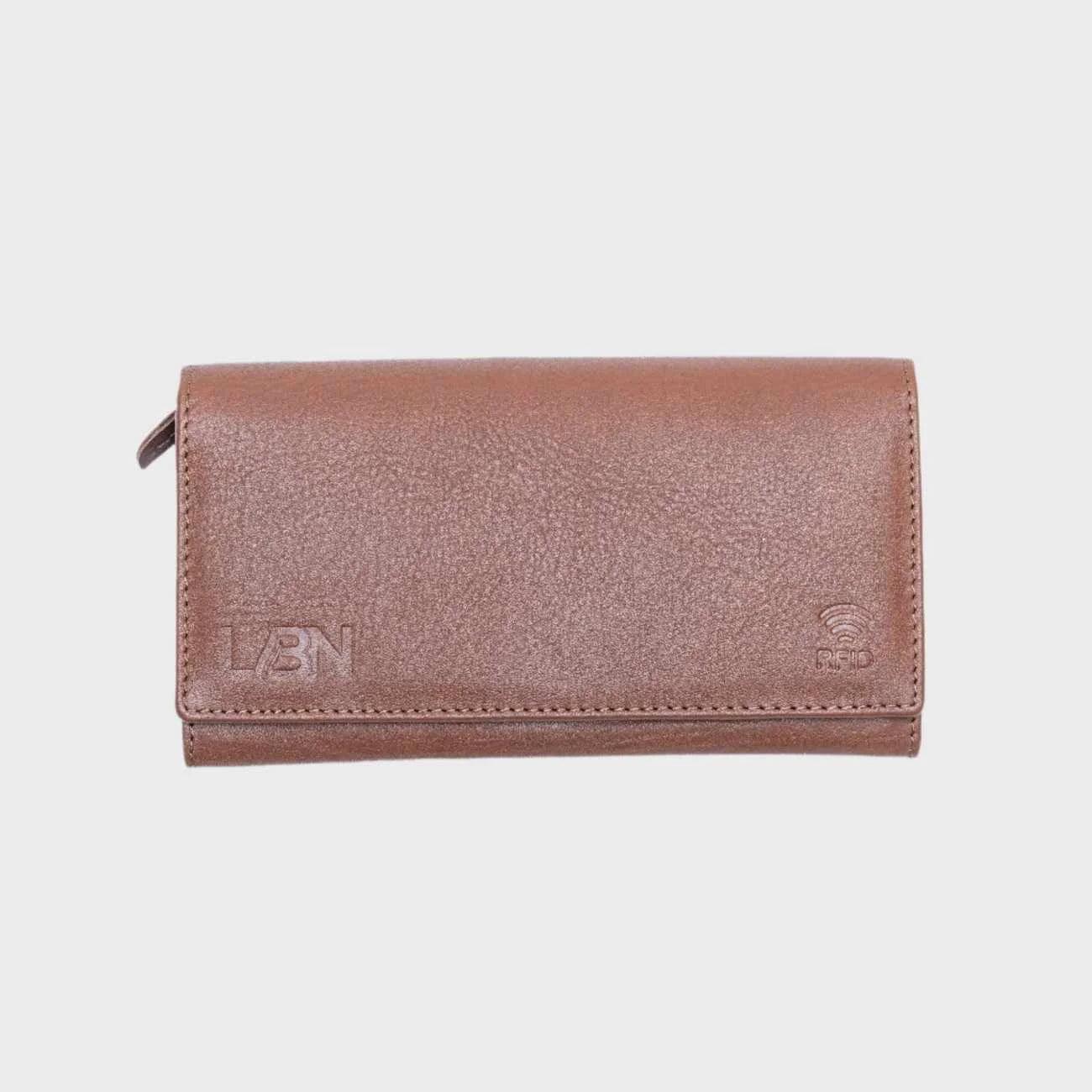 Timeless Grace RFID Leather Wallet for women – Elegant Design with Secure Card Storage - LBN