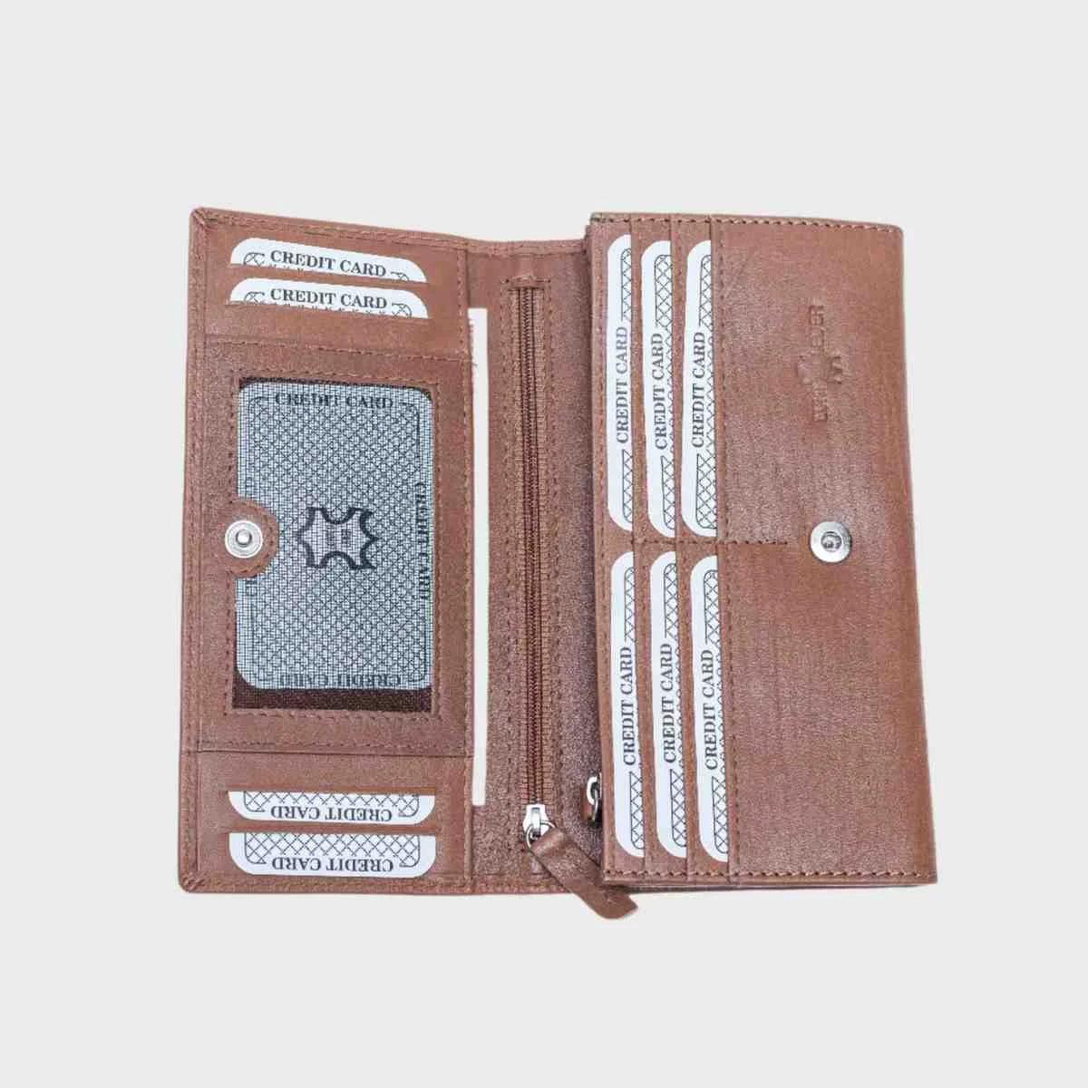 Timeless Grace RFID Leather Wallet for women – Elegant Design with Secure Card Storage - LBN