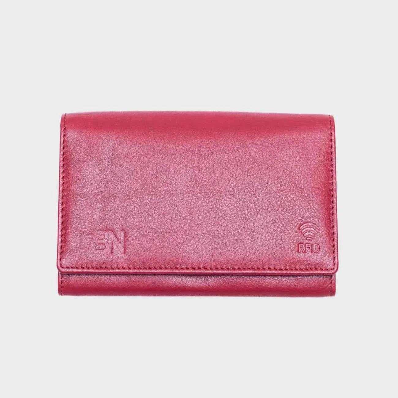 Timeless Grace RFID Leather Wallet for women – Elegant Design with Secure Card Storage - LBN