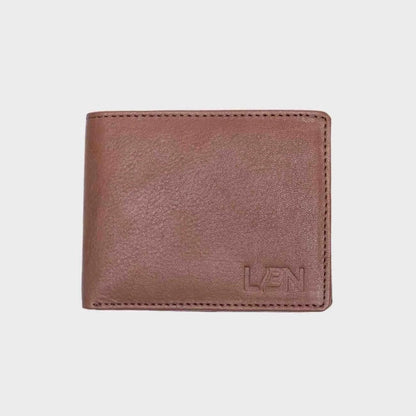 Casual Chic RFID Leather Wallet in full-grain leather, featuring 8 credit card slots, two bill compartments, a coin pocket, two ID windows, and RFID protection - LBN