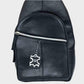Premium Leather Fanny Pack – 4 Zippered Pockets, Soft Padded Back, and Durable Full-Grain Cowhide Leather – Black - LBN 